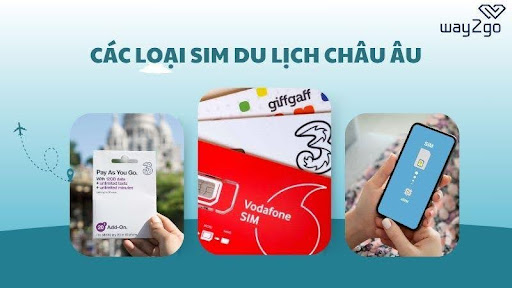 Các loại SIM du lịch Châu Âu phổ biến và được tin dùng nhất hiện nay