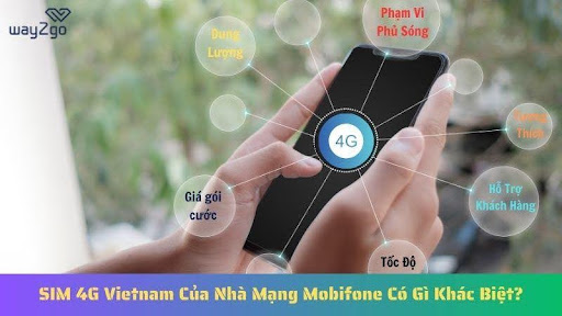 Vietnam 4G SIM card của nhà mạng Mobifone có phạm vi phủ sóng rộng khắp cả nước