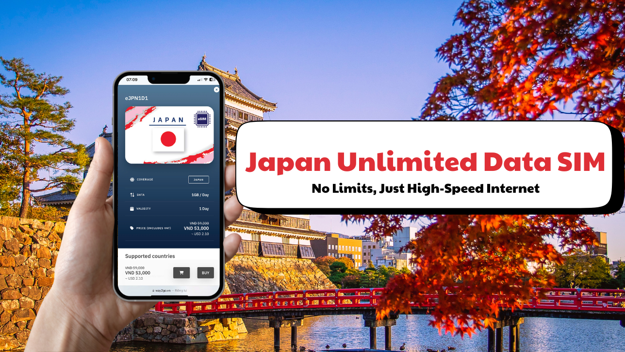 Japan Unlimited Data SIM - No Limits, Just High-Speed Internet